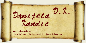 Danijela Kandić vizit kartica